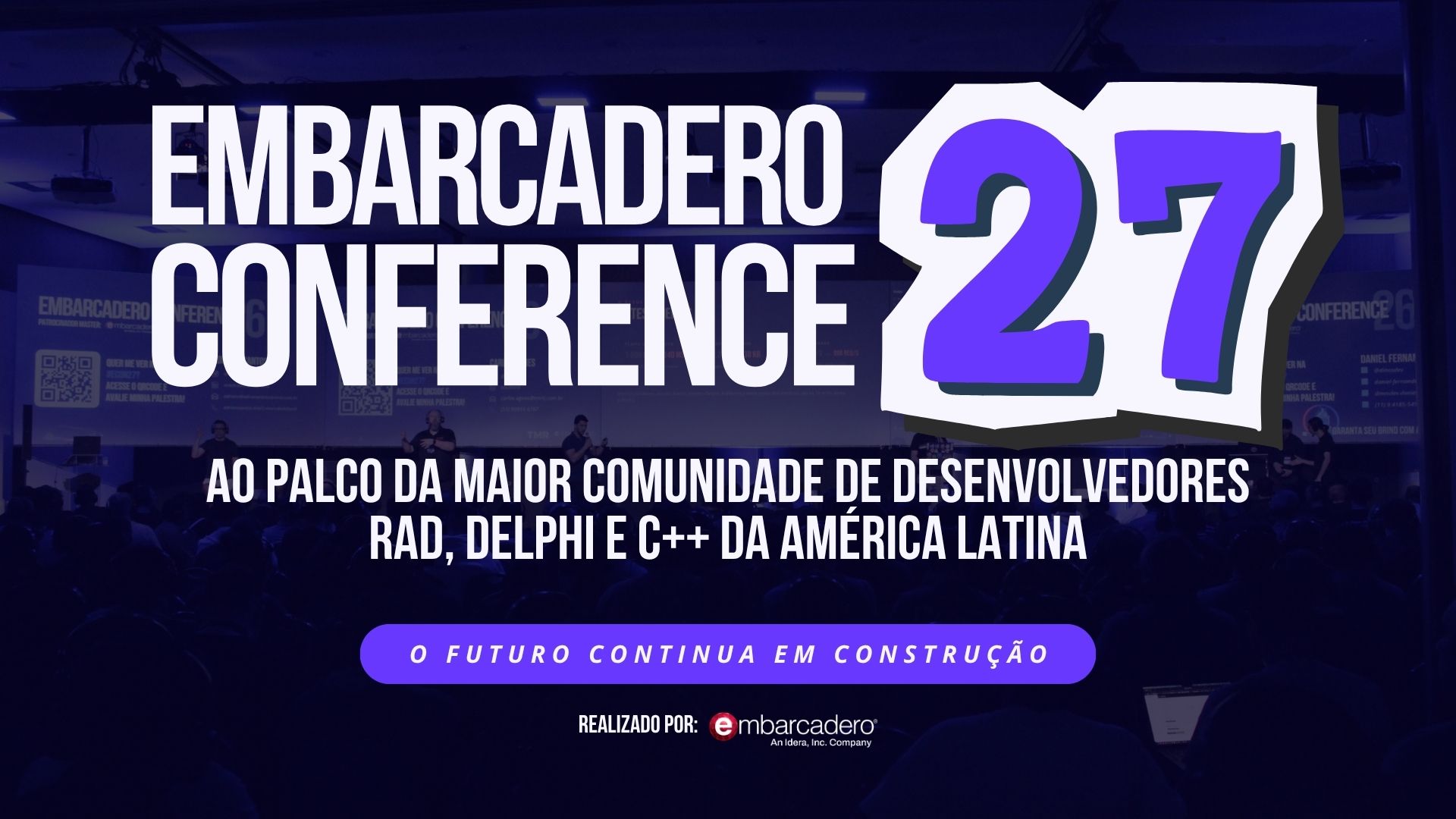 Embarcadero Conference 2027 — o futuro continua em construção